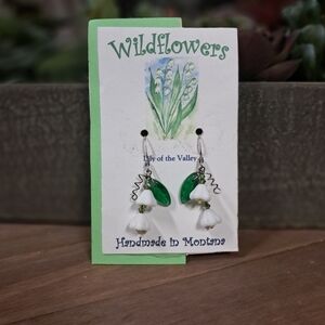 Locally Made Montana Wildflower Earrings NWT